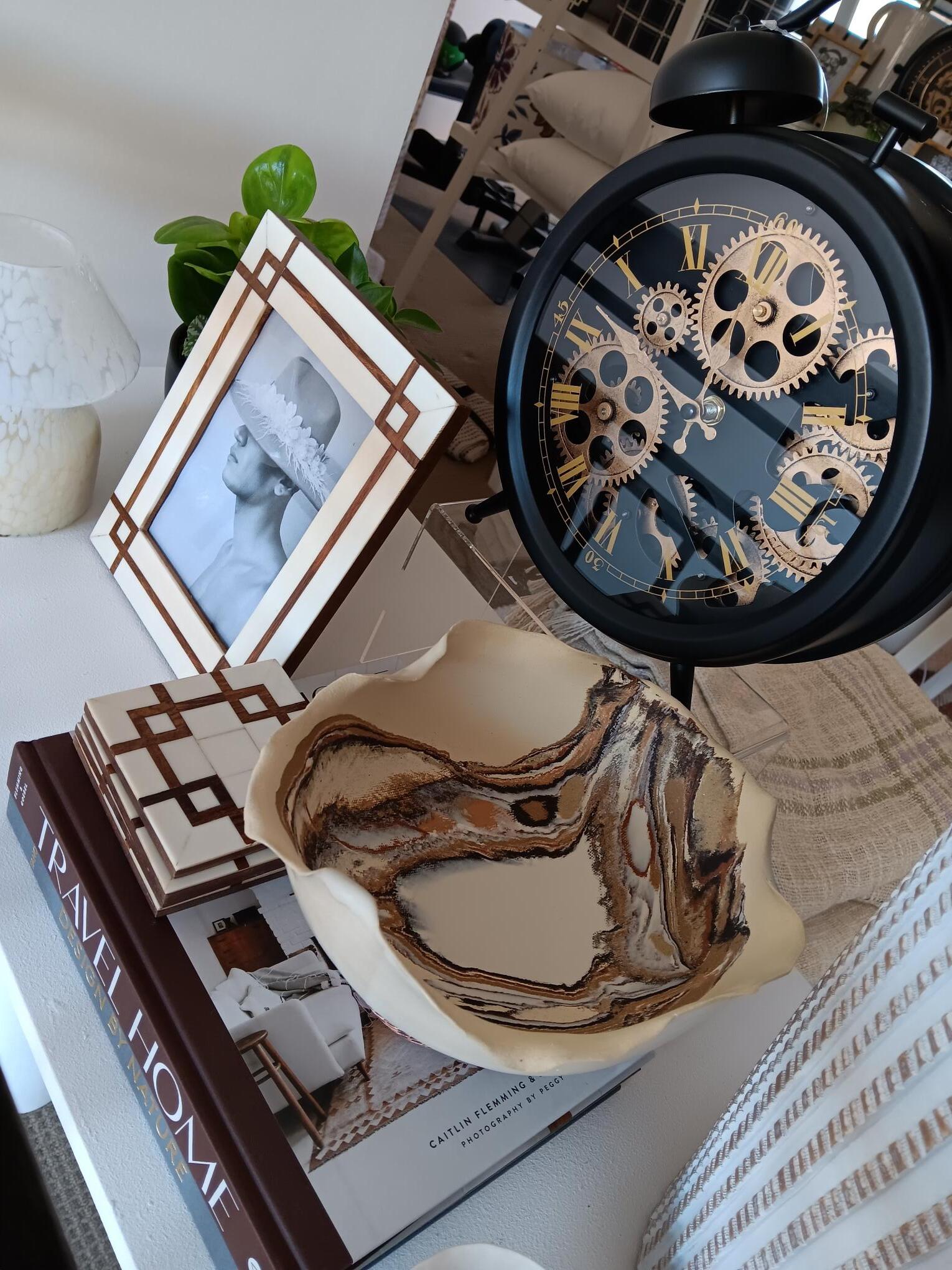 Newton Bell exposed gear large black clock | www.eighty8interiordesigns ...
